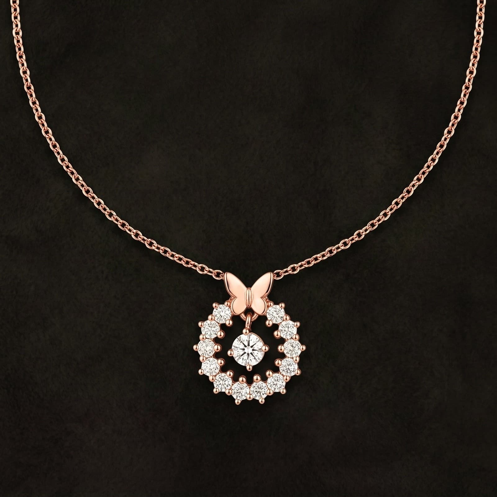 Butterfly Halo Pendant