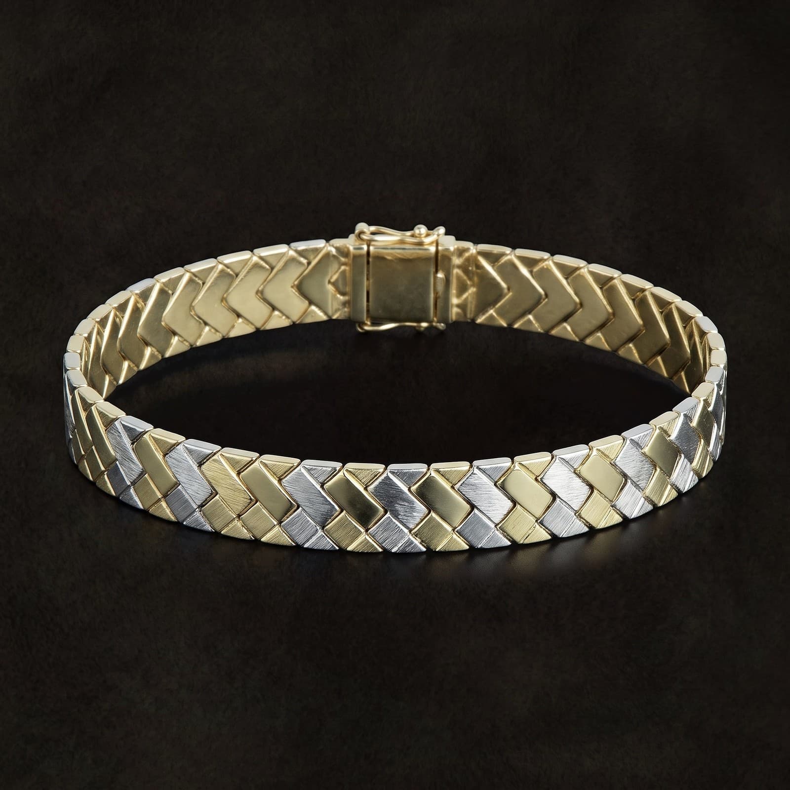 Dual Tone Woven Bracelet