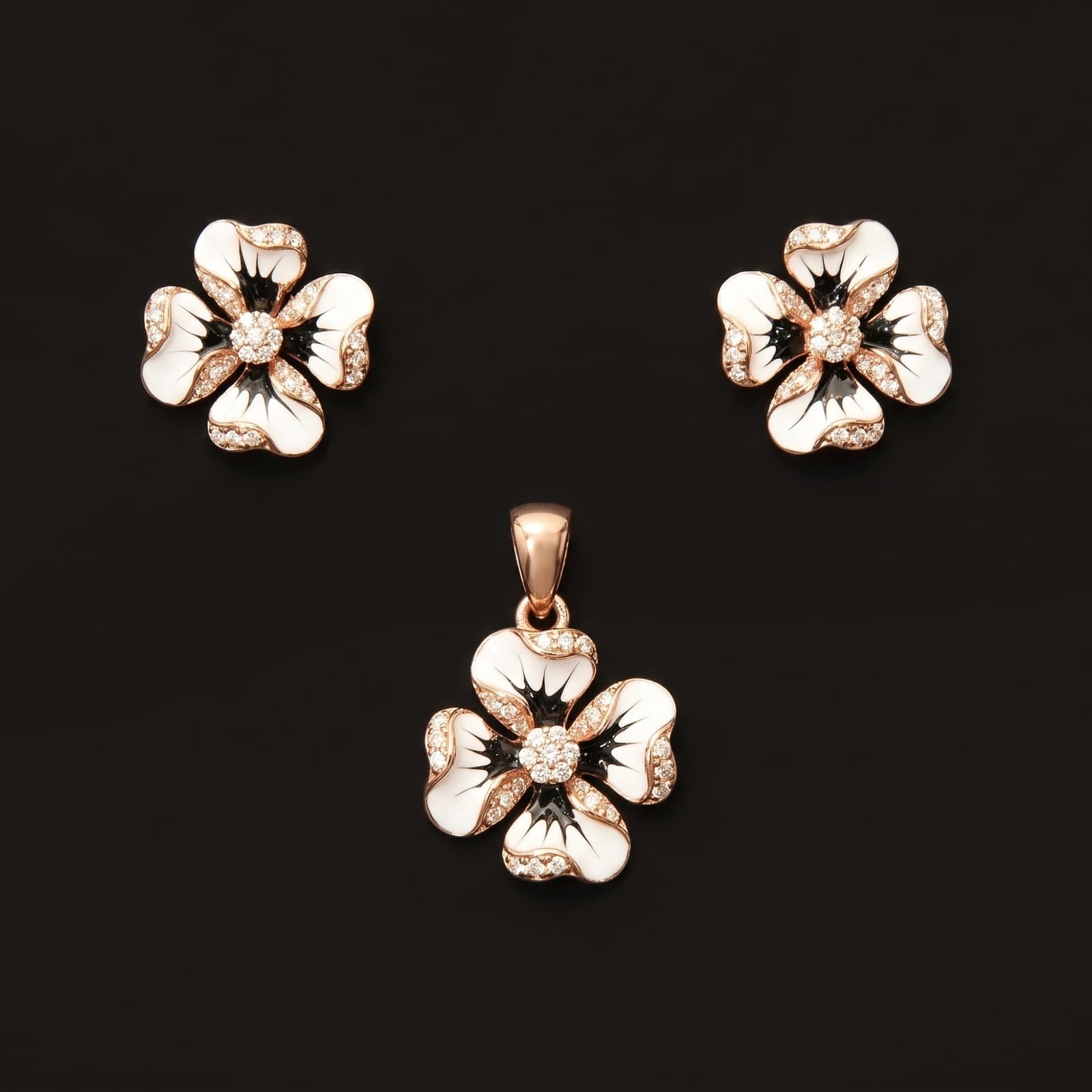 Floral Pendant Set