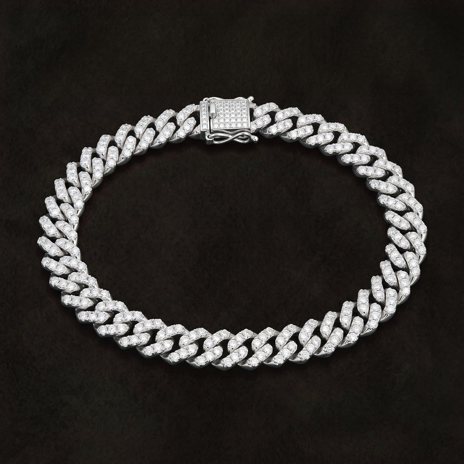 Infinity Cuban CZ Bracelet