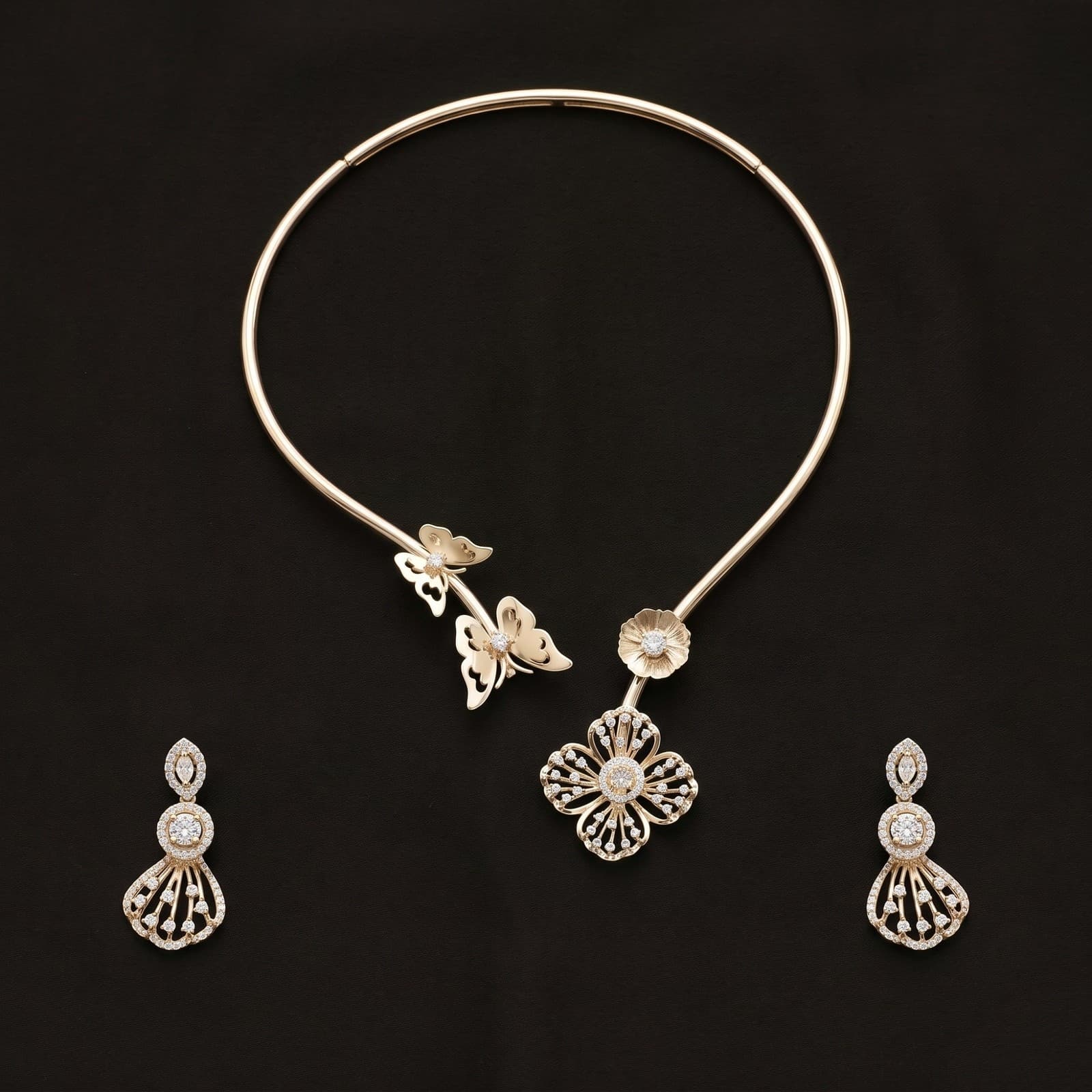 Rose Flora Statement Set