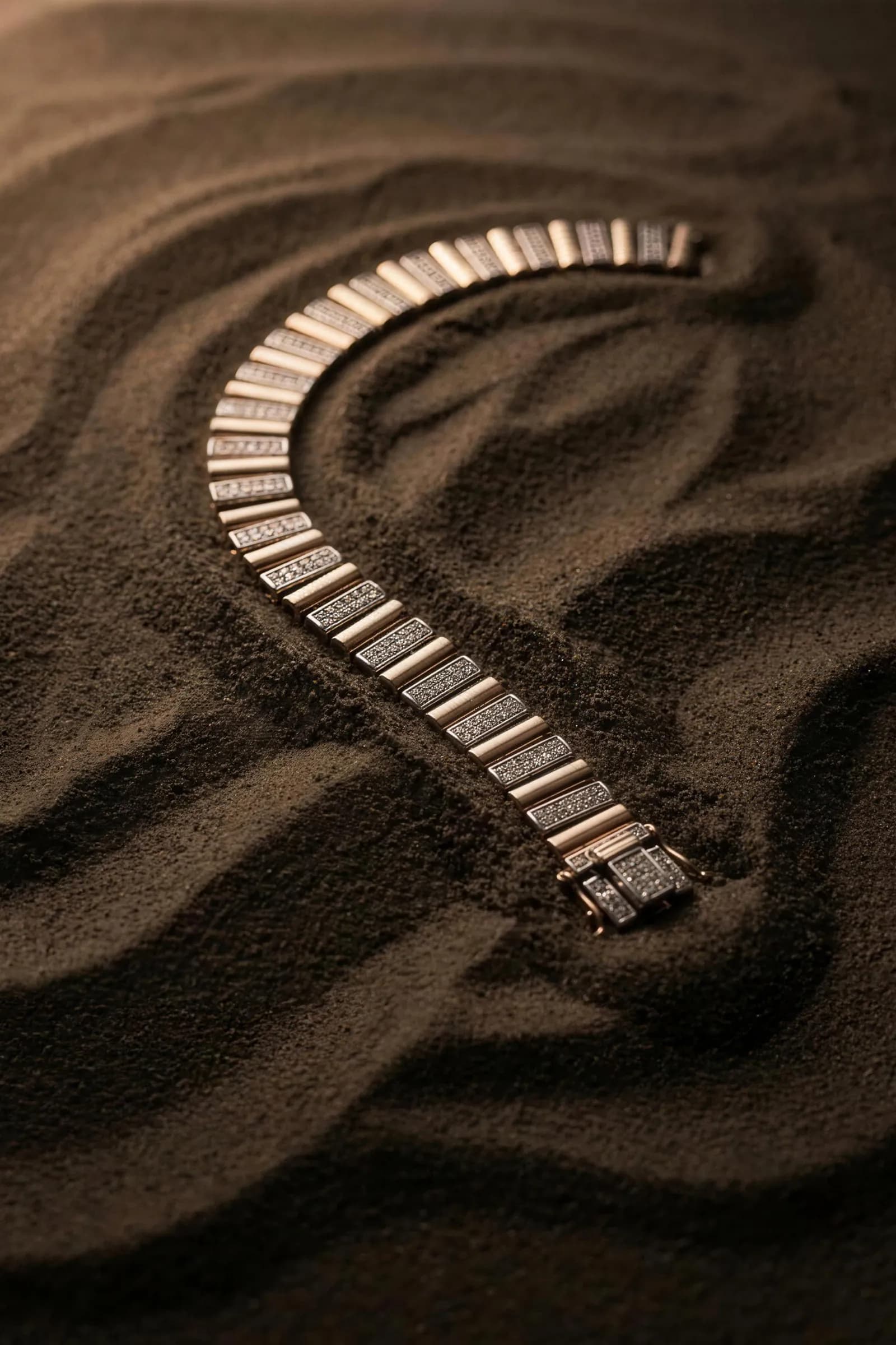 Rose Gold Diamond Link