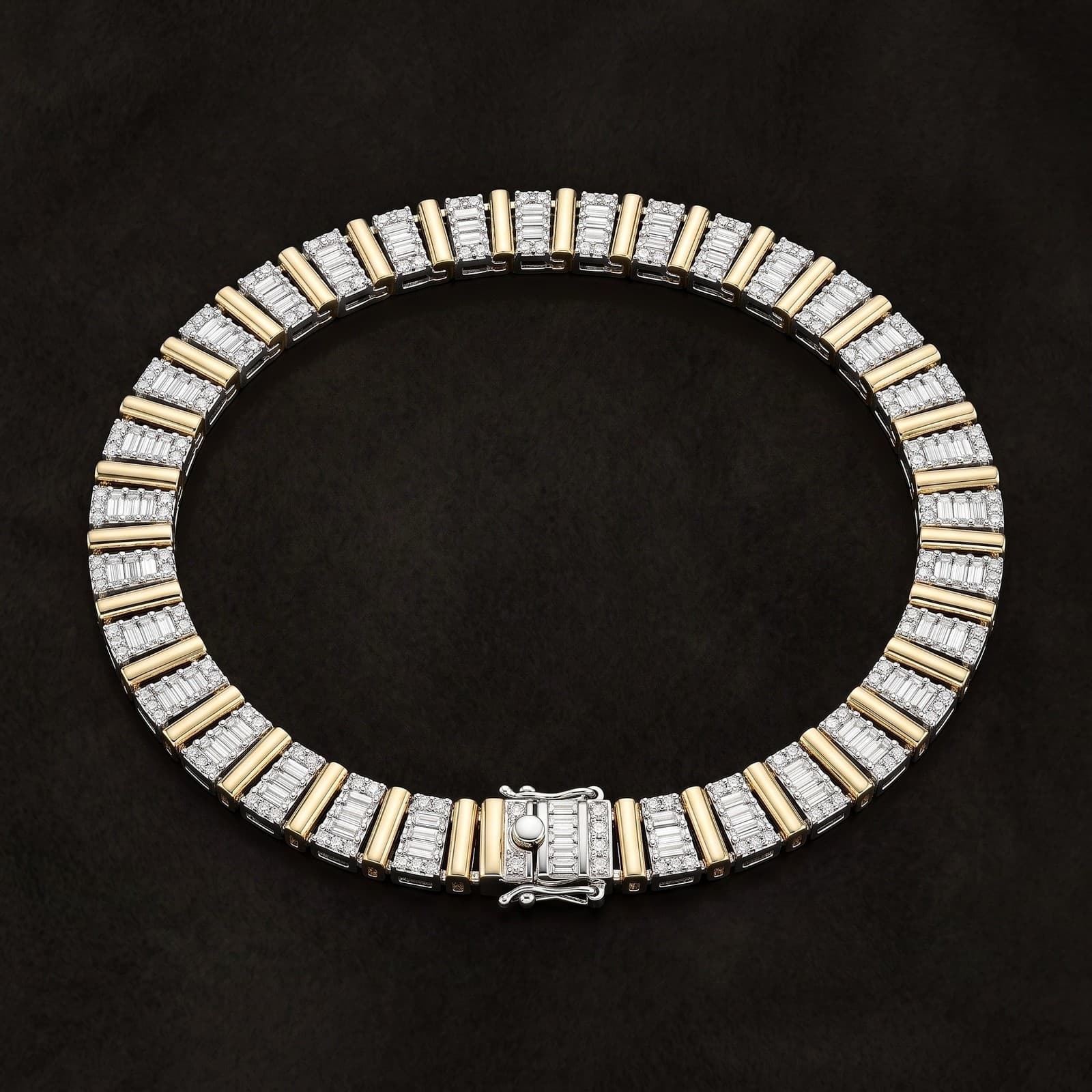 Rose Gold Diamond Link