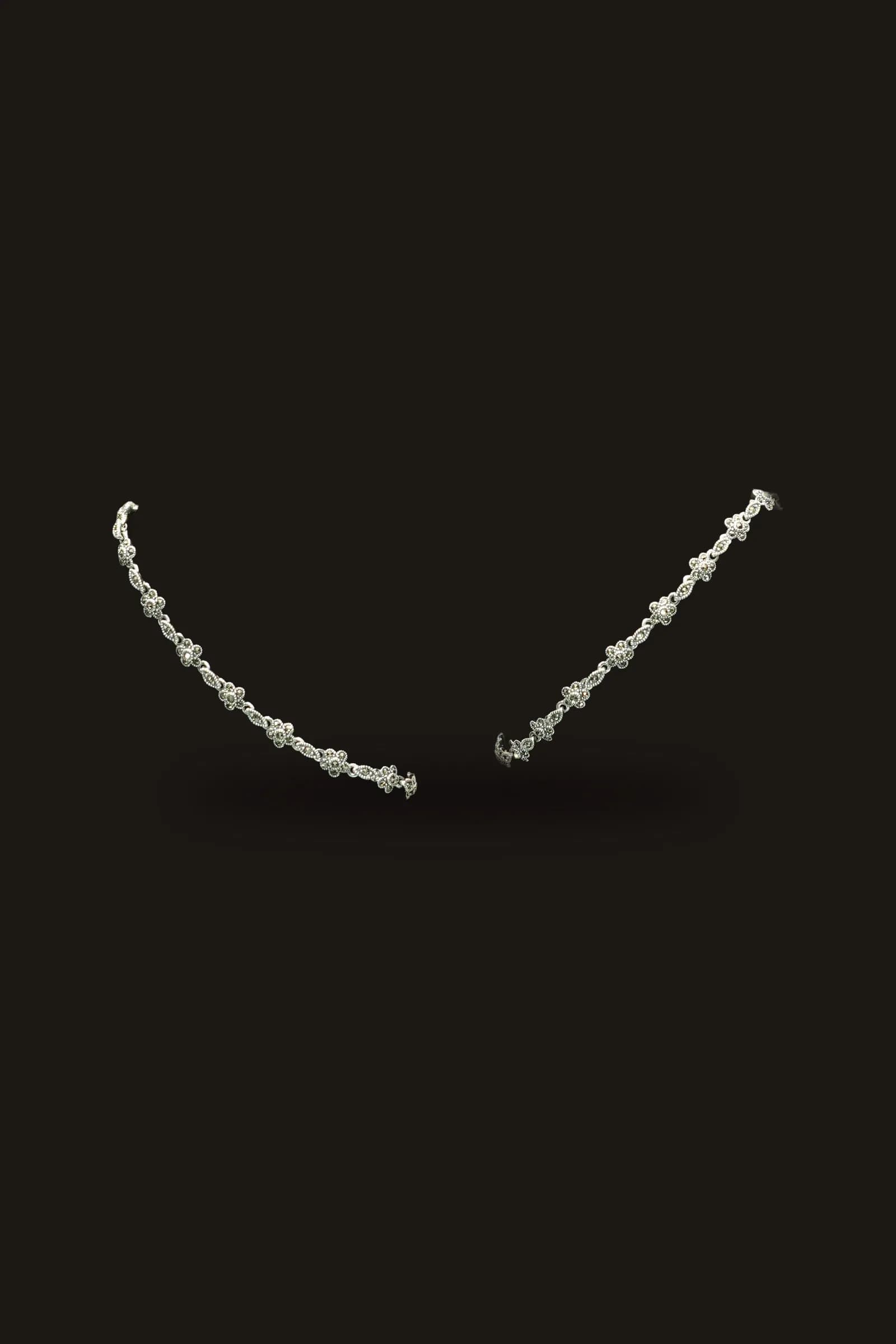 Vintage Blossom Marcasite Payal